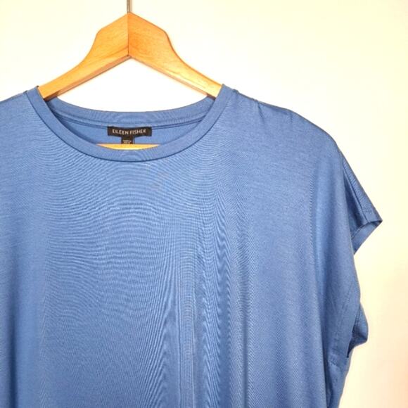 Eileen Fisher Coast Crew Neck Boxy Tunic Top - Picture 1 of 5